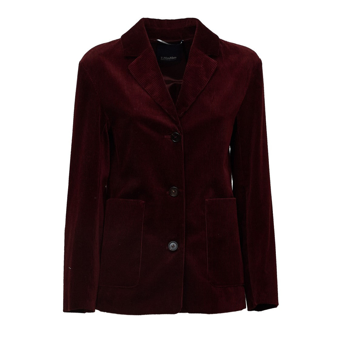 Max Mara Amaranta Burgundy Velvet Blazer