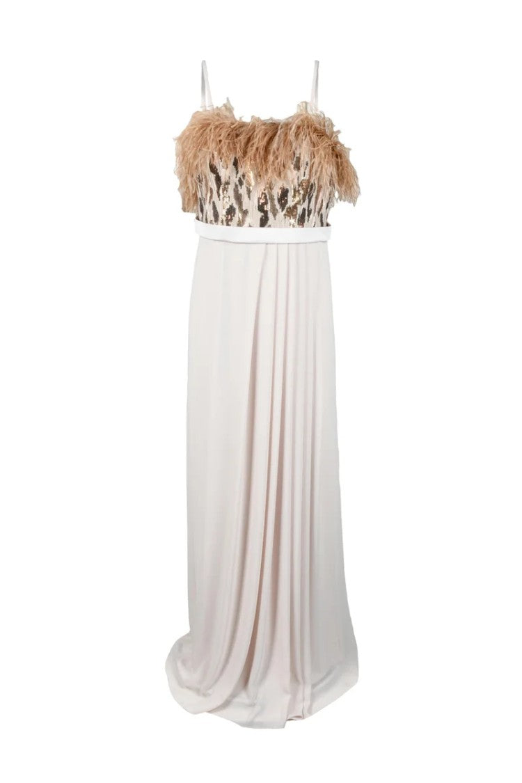 Nefertari Floor-Length Dress With Leopard Print Bodice