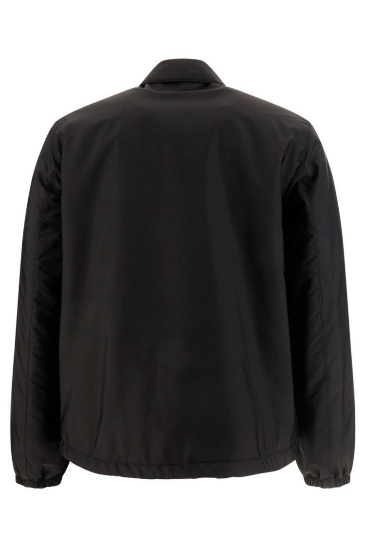 Prada Lightweight Black Jacket With Button-Up Front