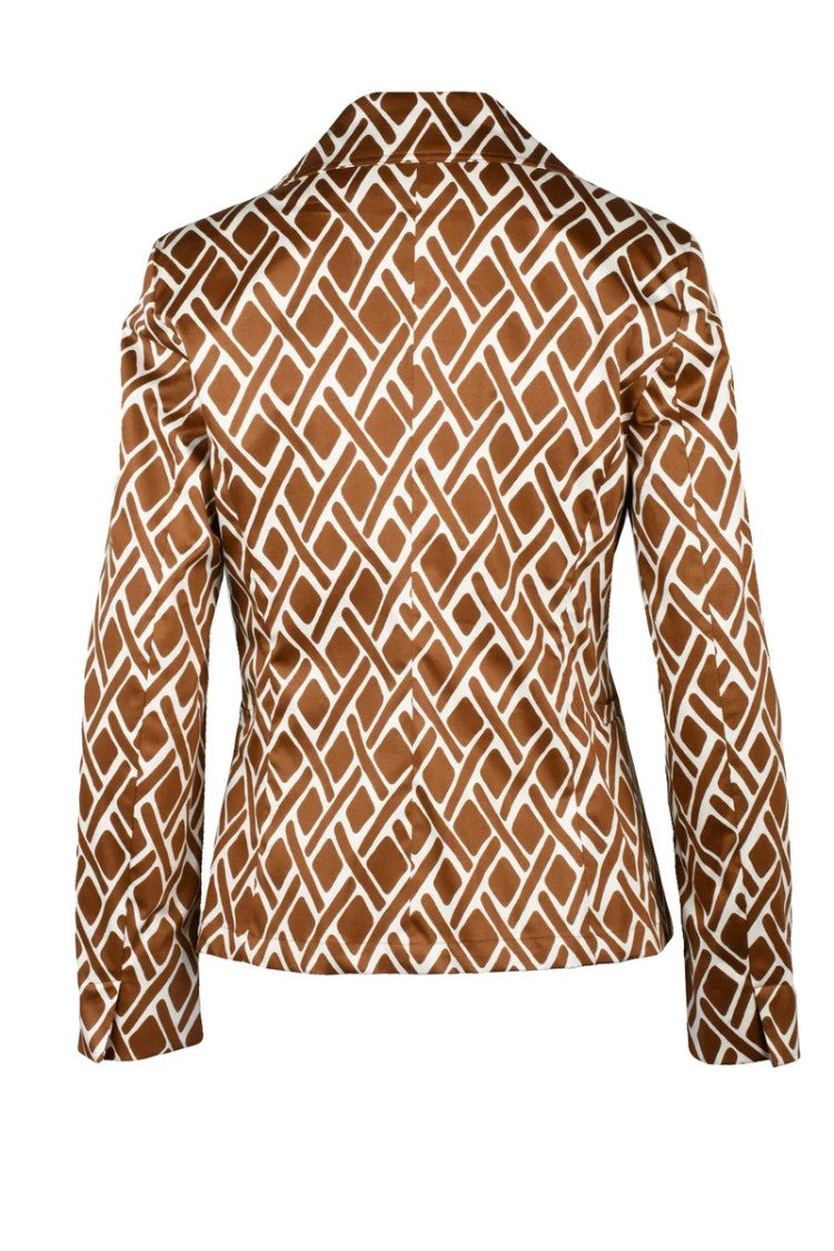 Pennyblack Nabot Fitted Jacket - Beige/Rust
