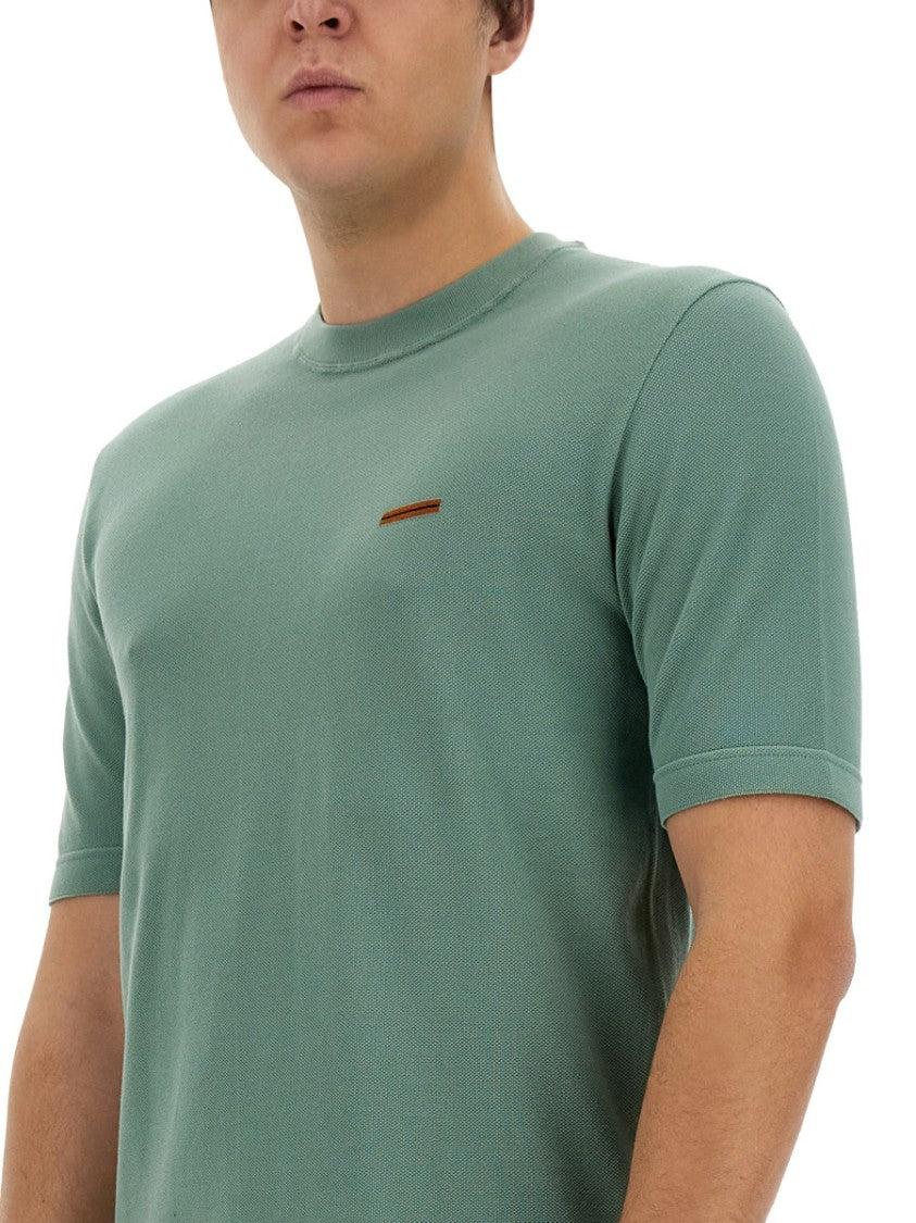 Zegna T-Shirt With Subtle Logo Detail