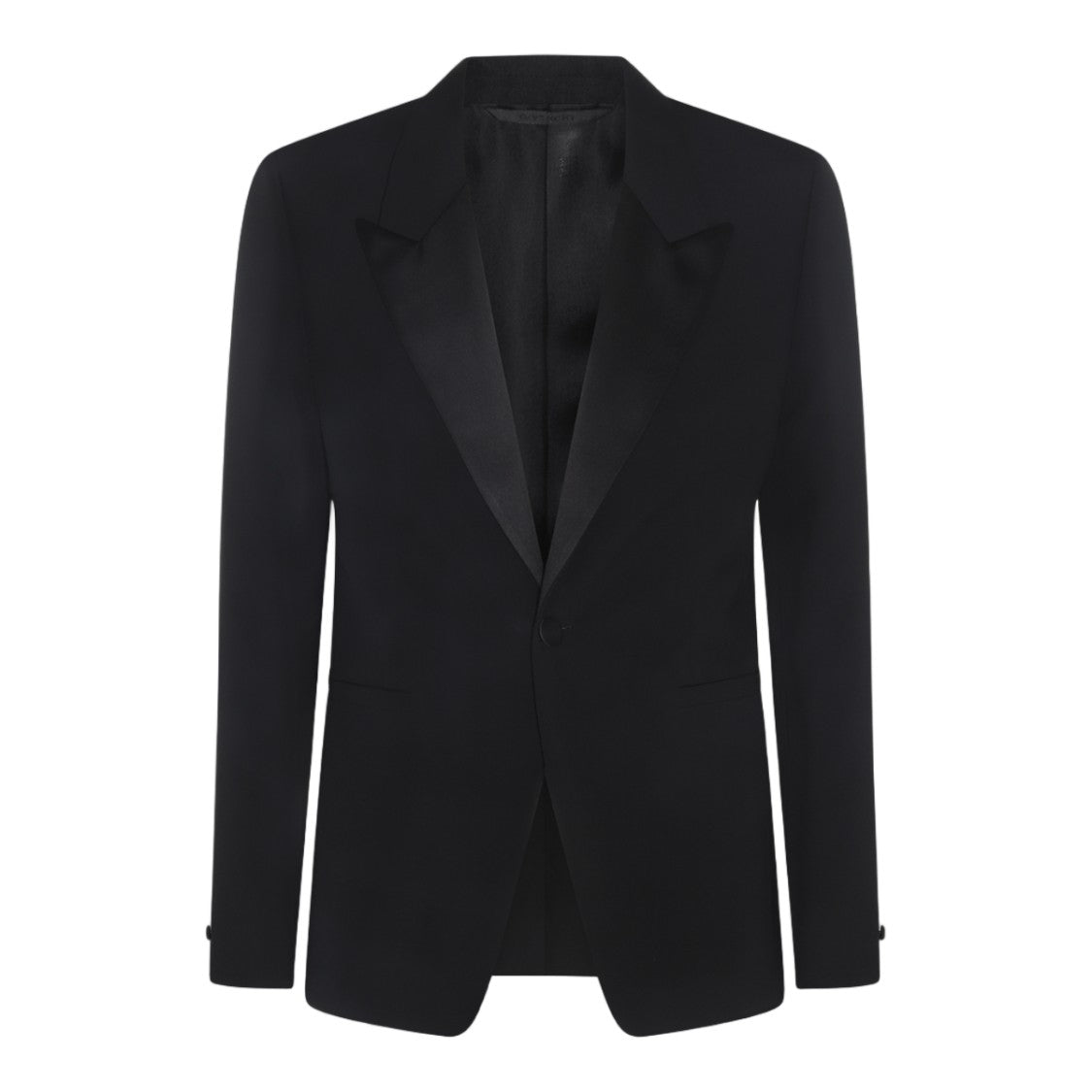 Givenchy Tailored Black Jacket With Satin Peak Lapels