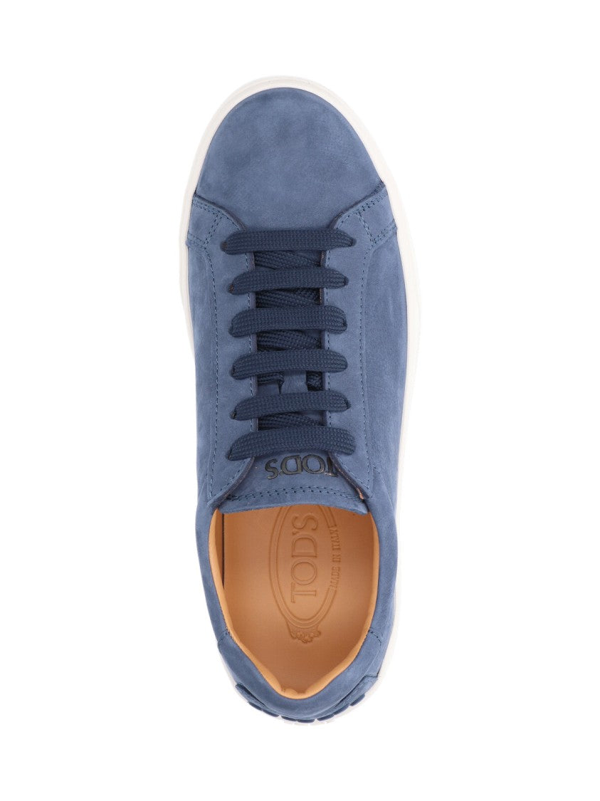 Tod's Blue Sneakers With Padded Collar
