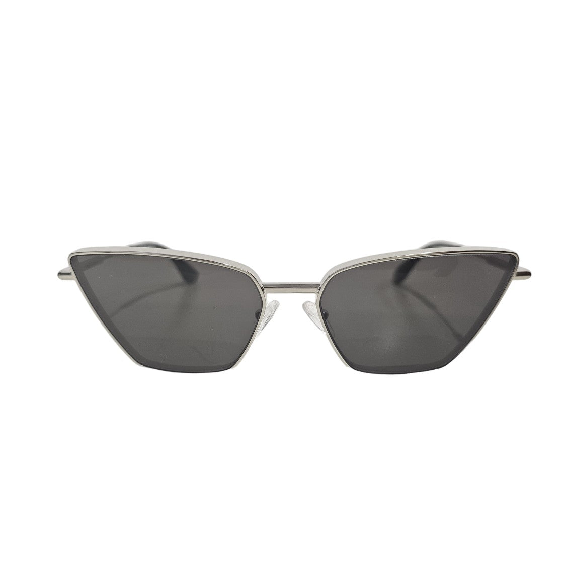 Alexander Mcqueen Geometric Angular Frame Sunglasses With Dark Lenses