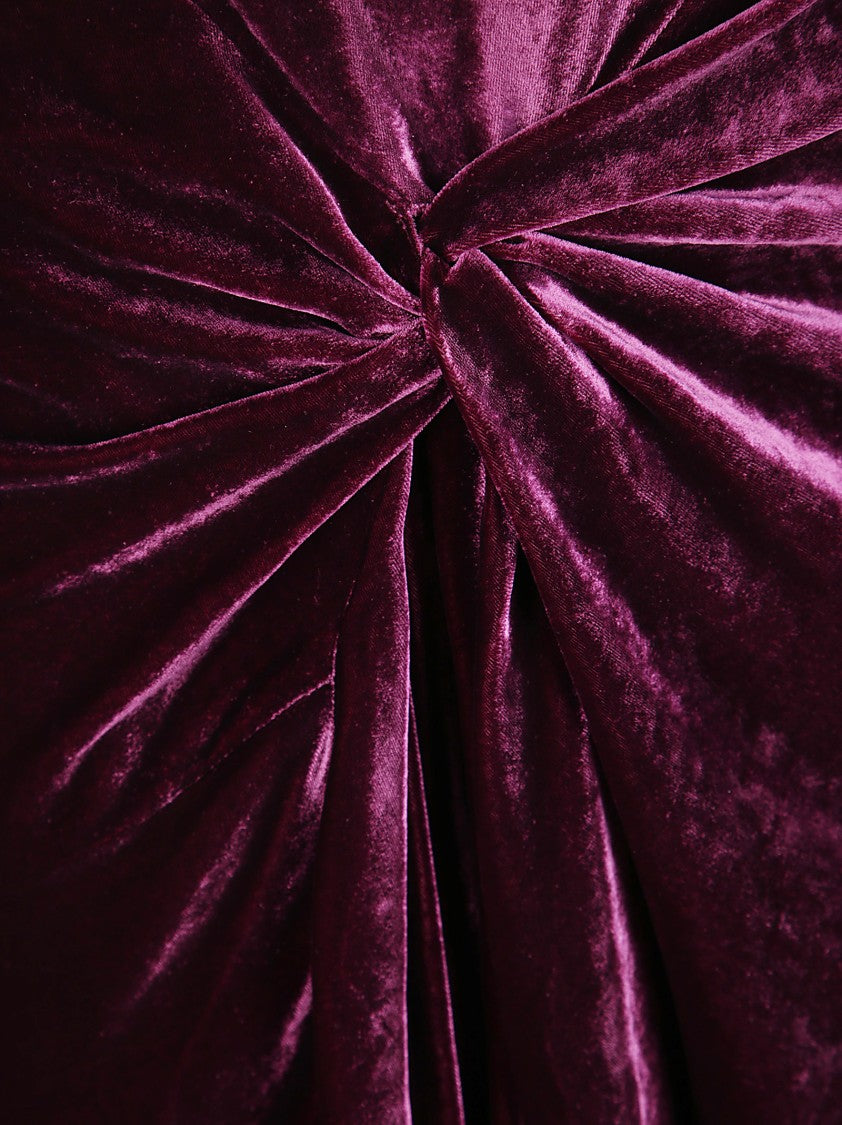 Dries Van Noten Long Velvet Midi Skirt