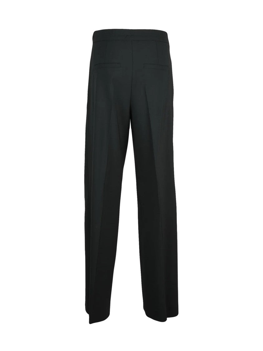 Marella Sport High-Waist Pleated Trousers With Zip Closure And Side Pockets