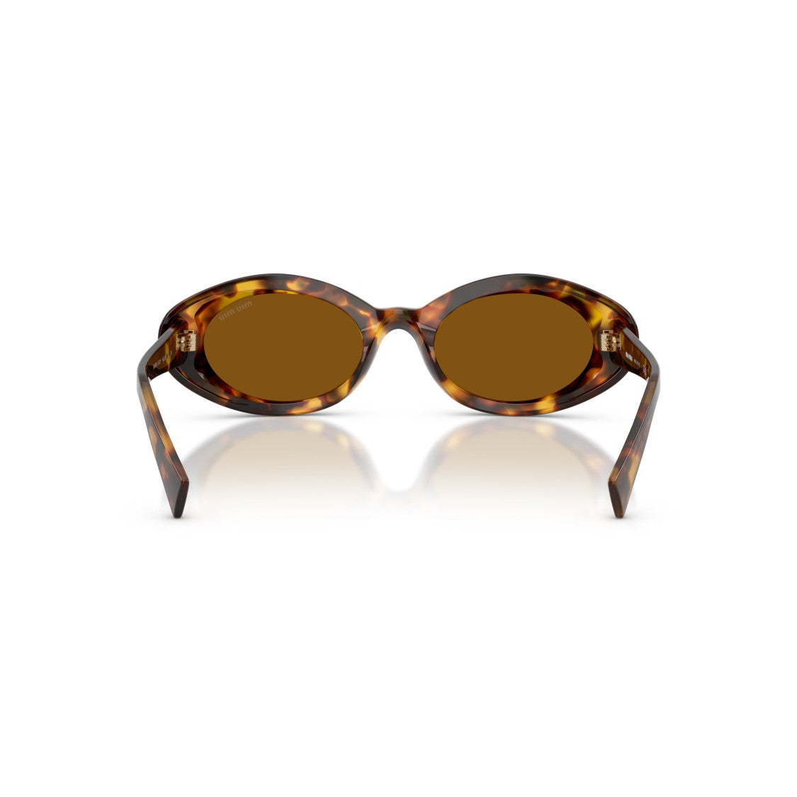 Miu Miu 0Mu B09s Tortoiseshell Acetate Oval Sunglasses