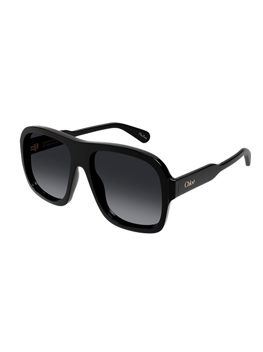 Chloé Ch0331s Rectangular Gradient Lens Sunglasses