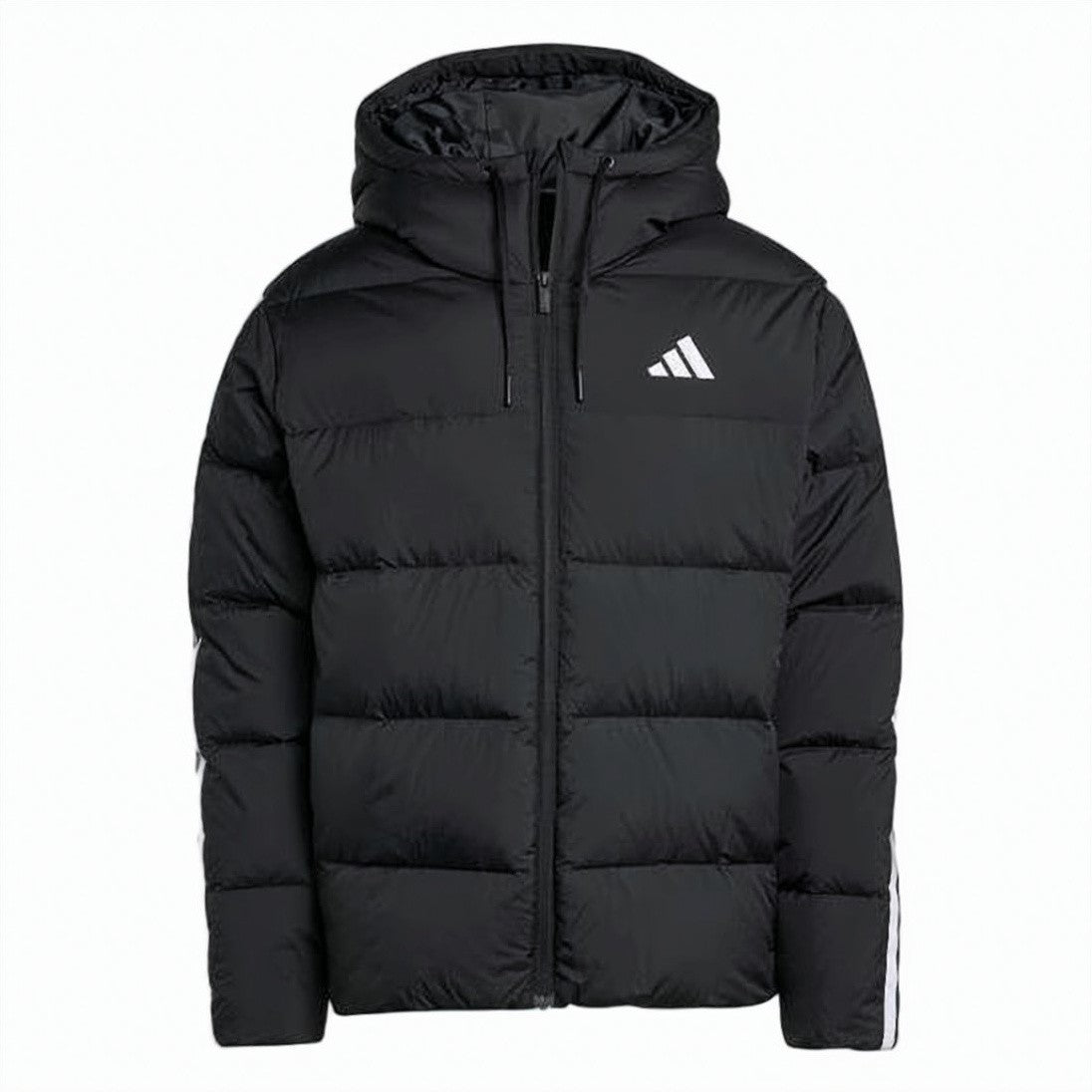 Adidas Quilted 3-Stripe Puffer Jacket With Hood