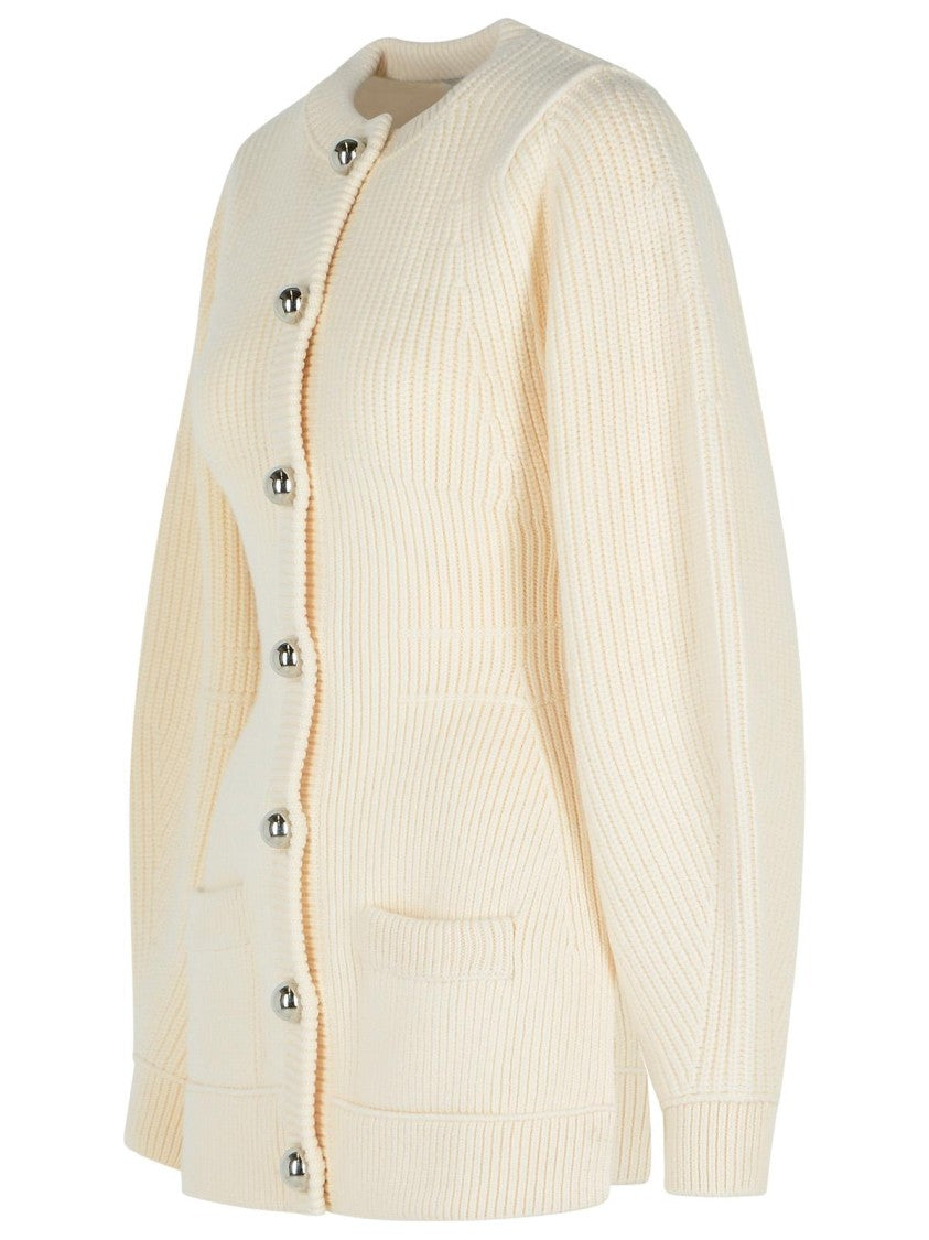 Lanvin Ivory Wool Cardigan