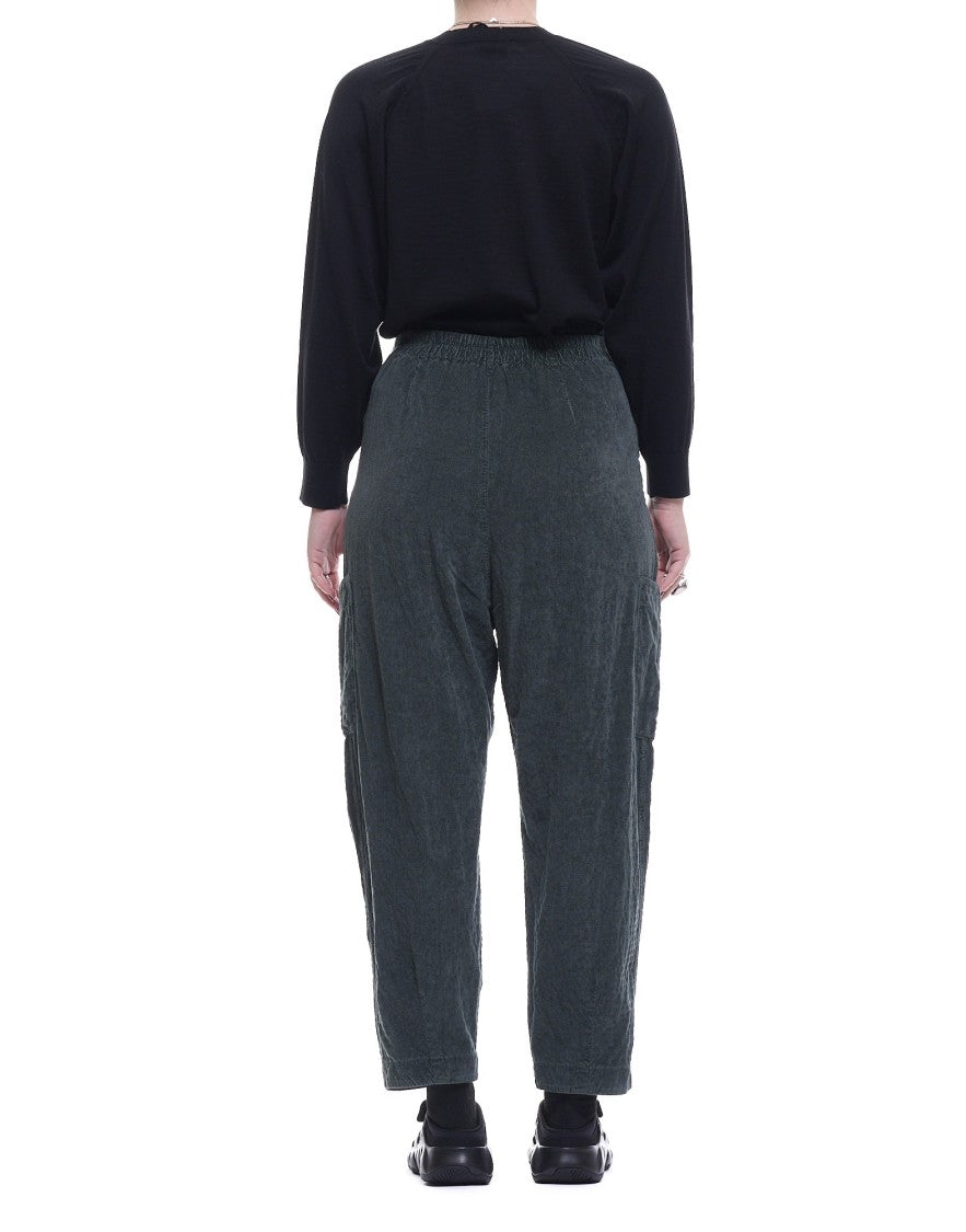 Transit High-Waisted Cargo Pants With Textured Fabric