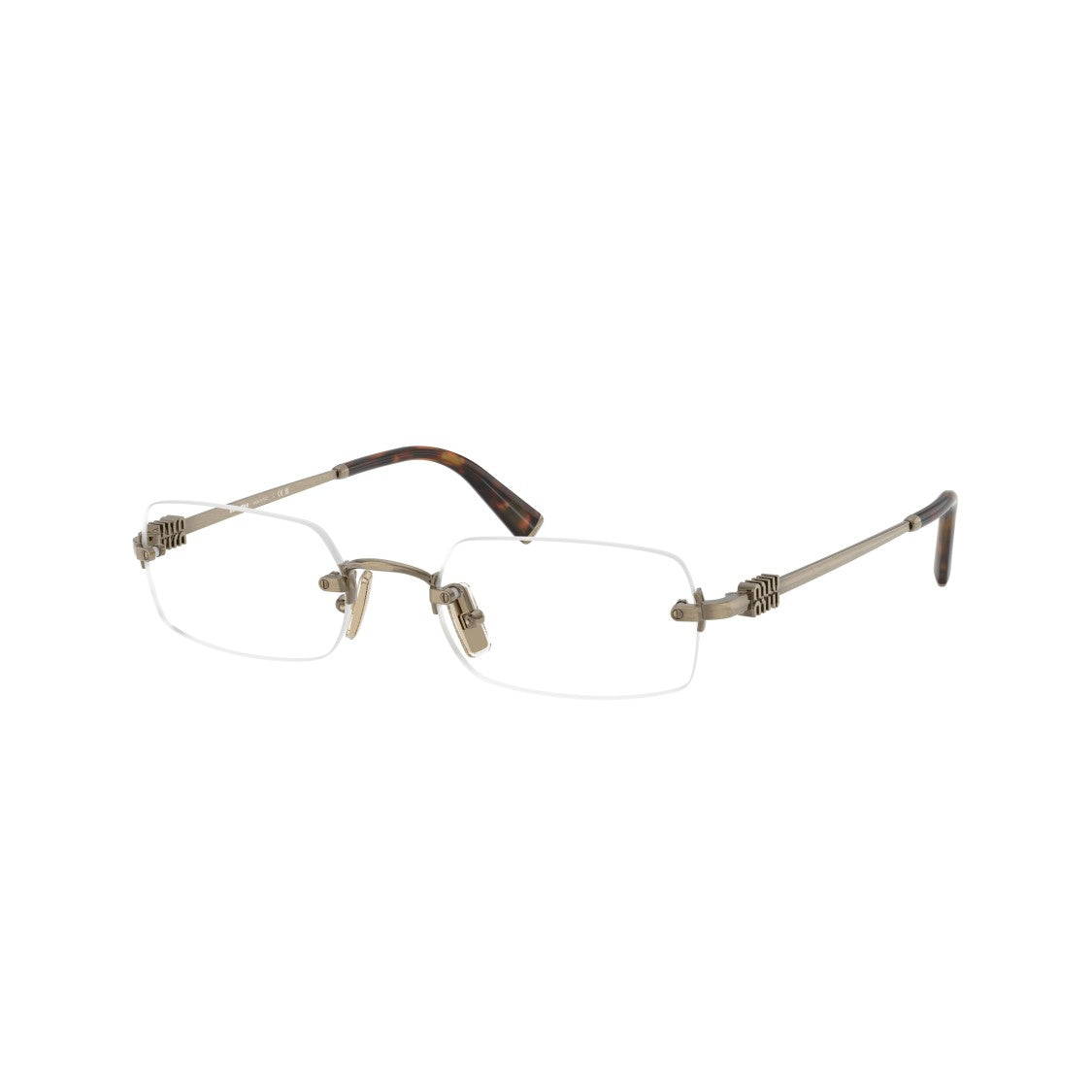 Miu Miu 0Mu 50Yv Rimless Rectangular Eyeglasses