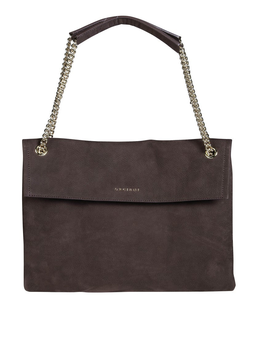 Orciani Venus Nabucco Midi Nubuck Leather Shoulder Bag