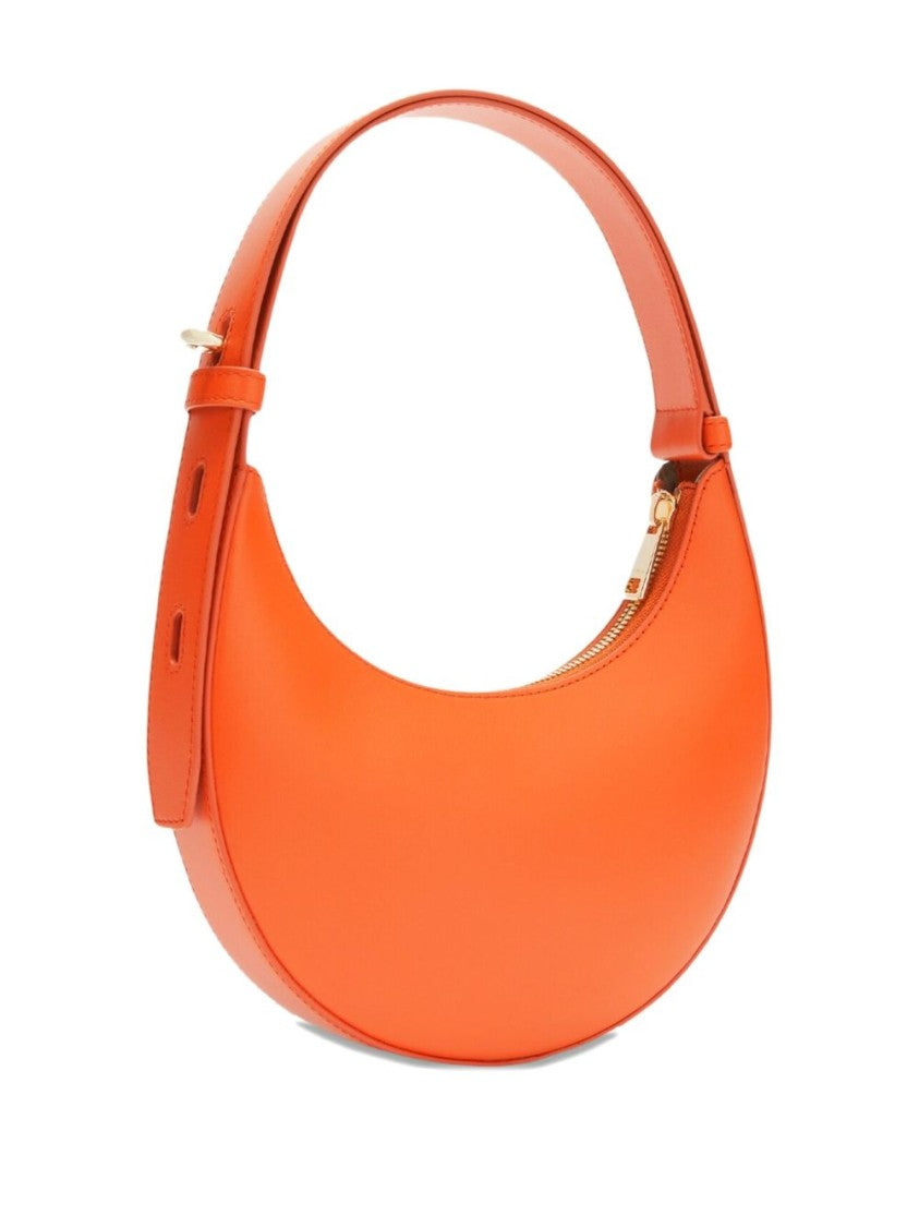 Furla Smooth Crescent Shoulder Bag With Zippered Closure