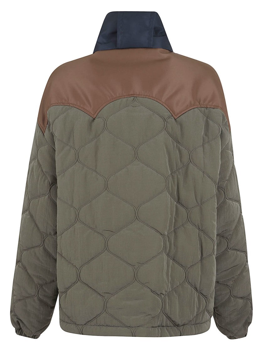 Marbell Short Quilted Coat With High Collar