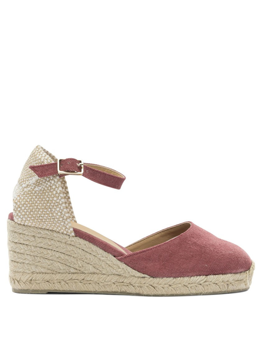 Castaner Vibrant Fuchsia Espadrilles With Woven Jute Sole And Adjustable Strap