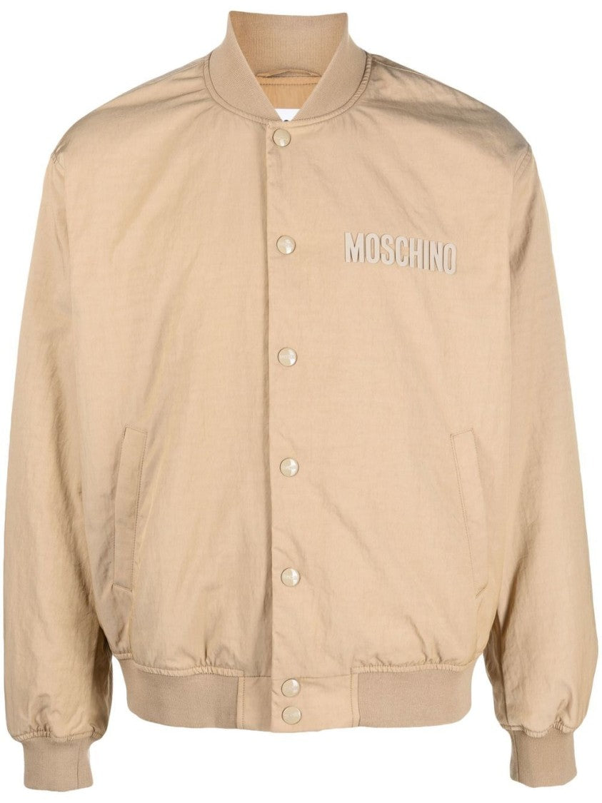 Moschino Embroidered Teddy Bear Bomber Jacket