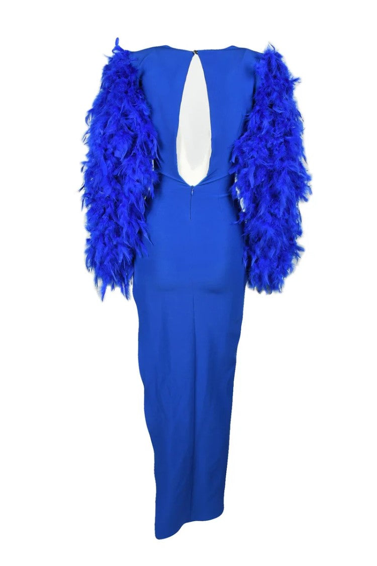 Valeria Mazza Blue Polyester Dress