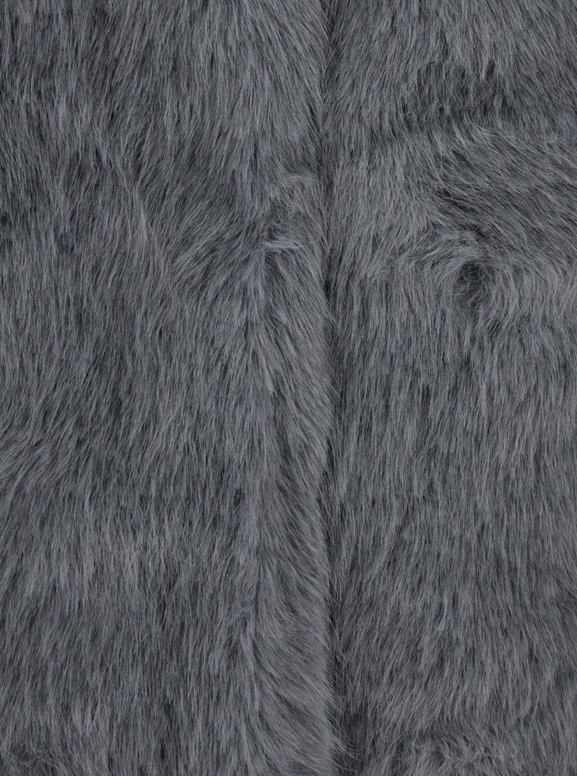 Plain Fake Fox Fur Jacket