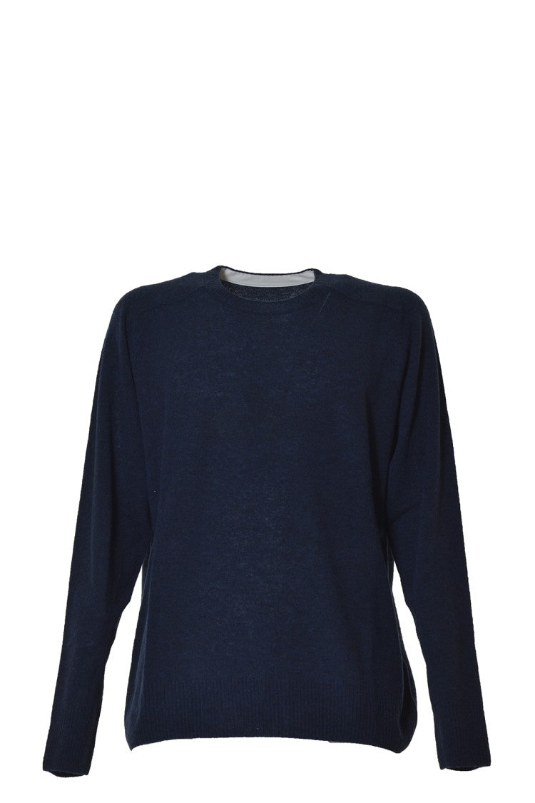Maison Margiela Blue Wool Crewneck Sweater