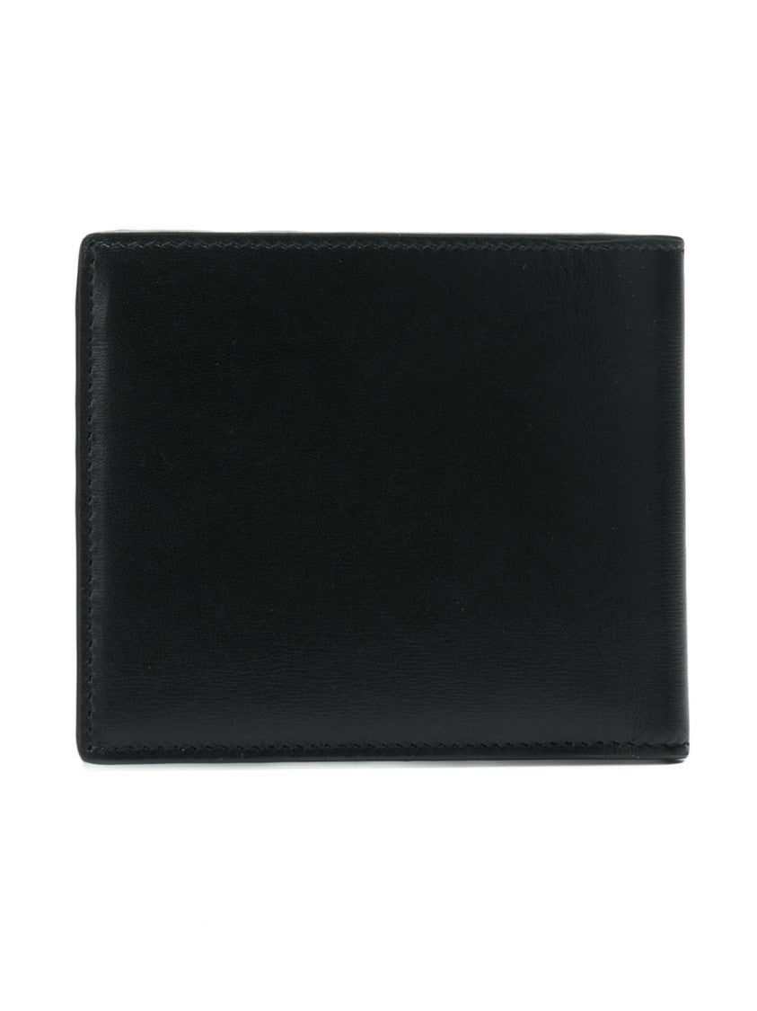 Saint Laurent East/West Monogram Wallet In Black Leather