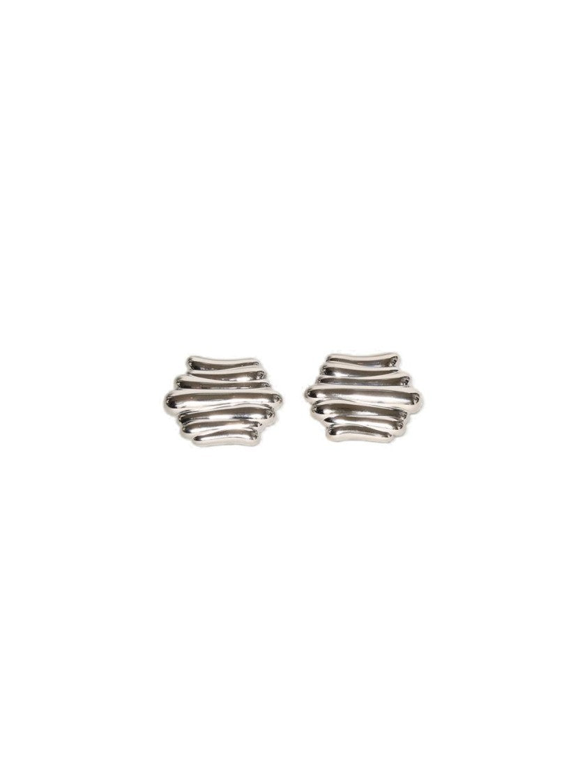 Khaite Crema Earrings Silver