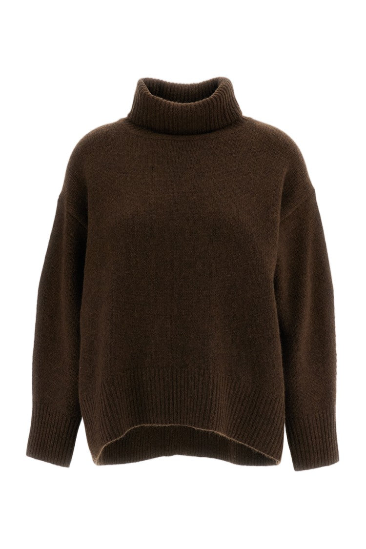 Arch4 Brown World's End Heavyweight Chunky Cashmere High-Neck Sweater