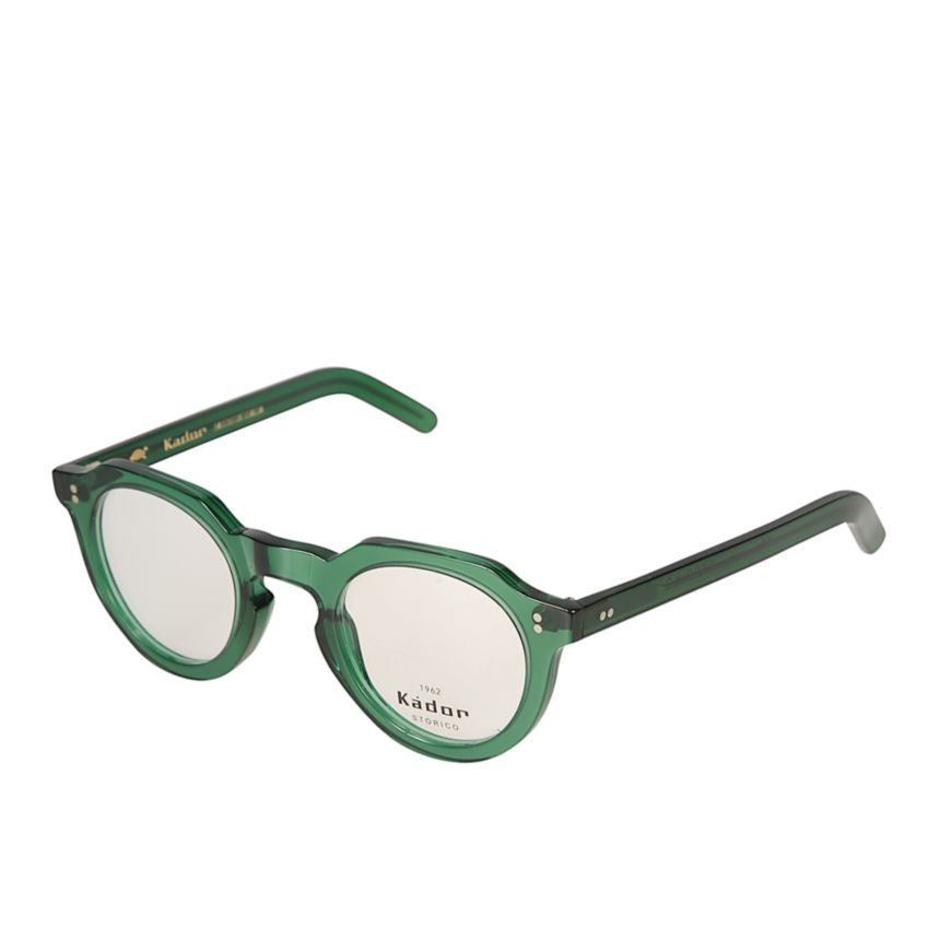 Kador Storiko Translucent Green Acetate Round Frame Sunglasses