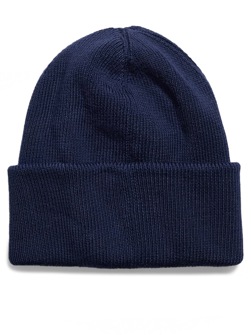 Canada Goose Ribbed Wool Toque With Maple Leaf Embroidery
