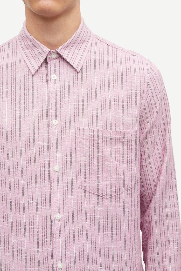 Samsoe Samsoe Striped Regular Fit Long Sleeve Shirt