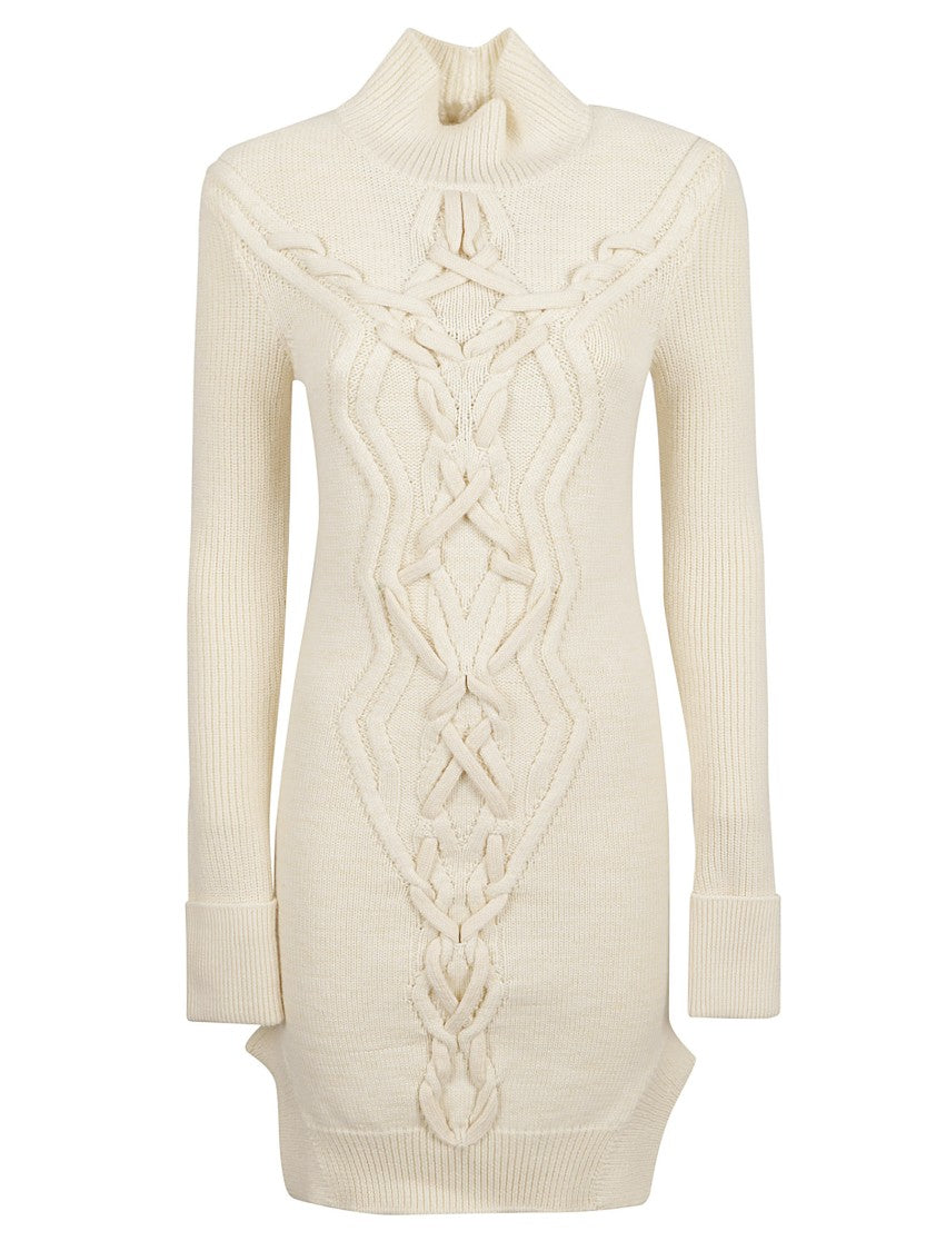 Isabel Marant High Collar Beige Dress