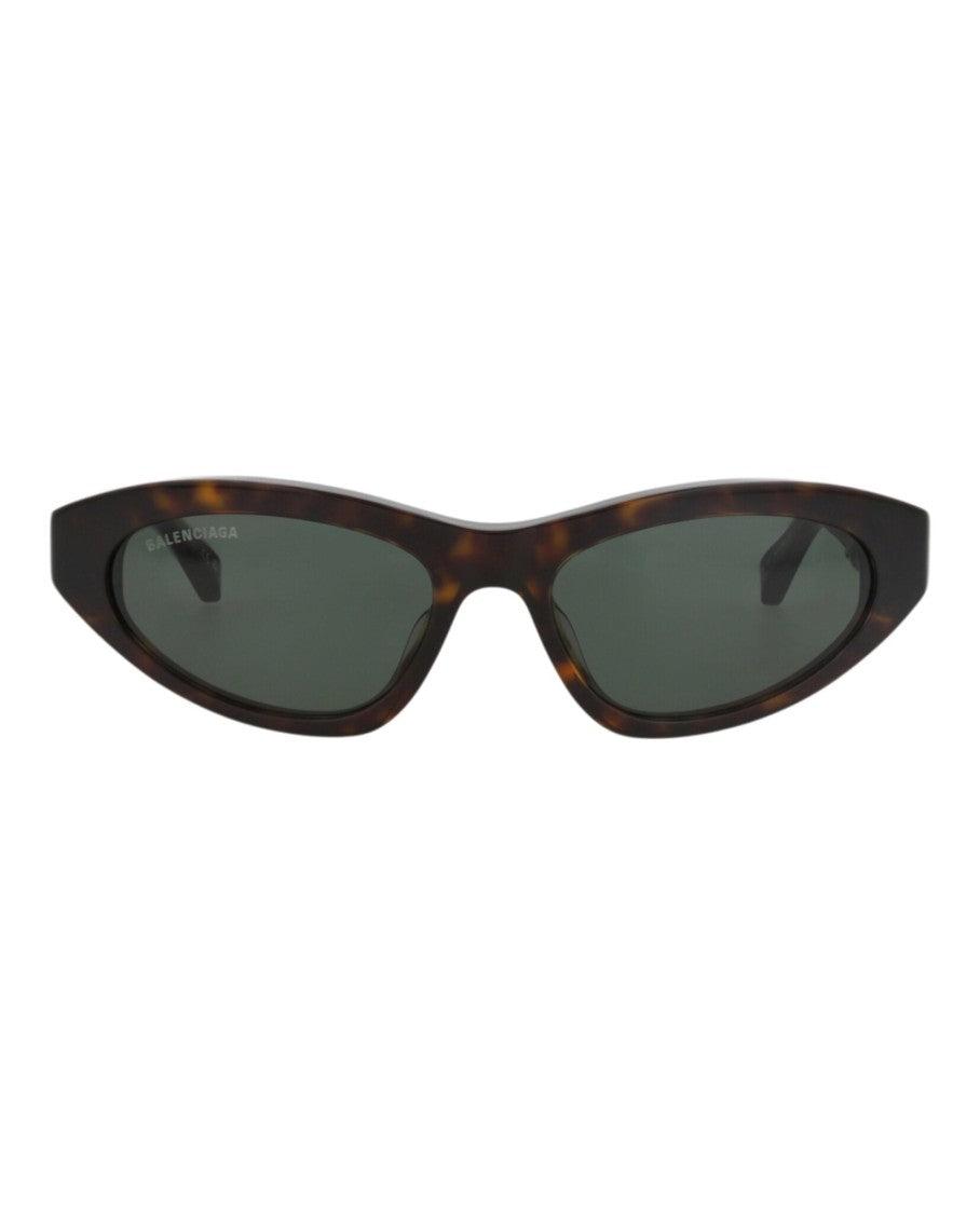Balenciaga Cat Eye Acetate Sunglasses With Tortoiseshell Finish