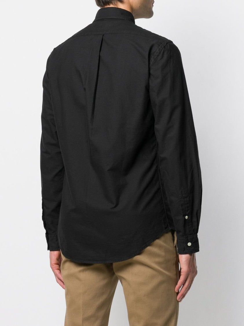 Polo Ralph Lauren Slim-Fit Black Cotton Oxford Shirt