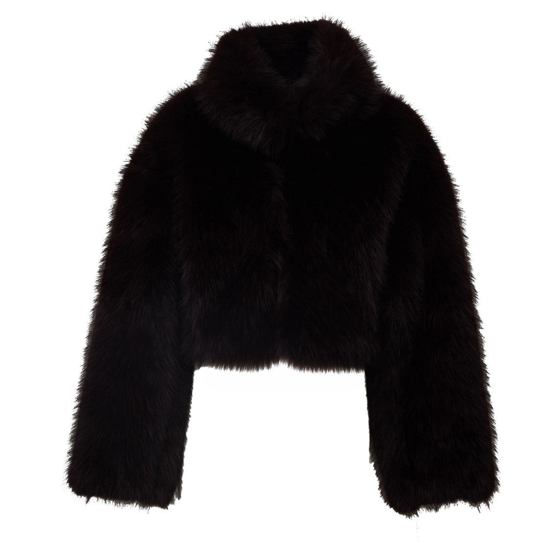 Rotate Mole Salia Faux Fur Cropped Jacket