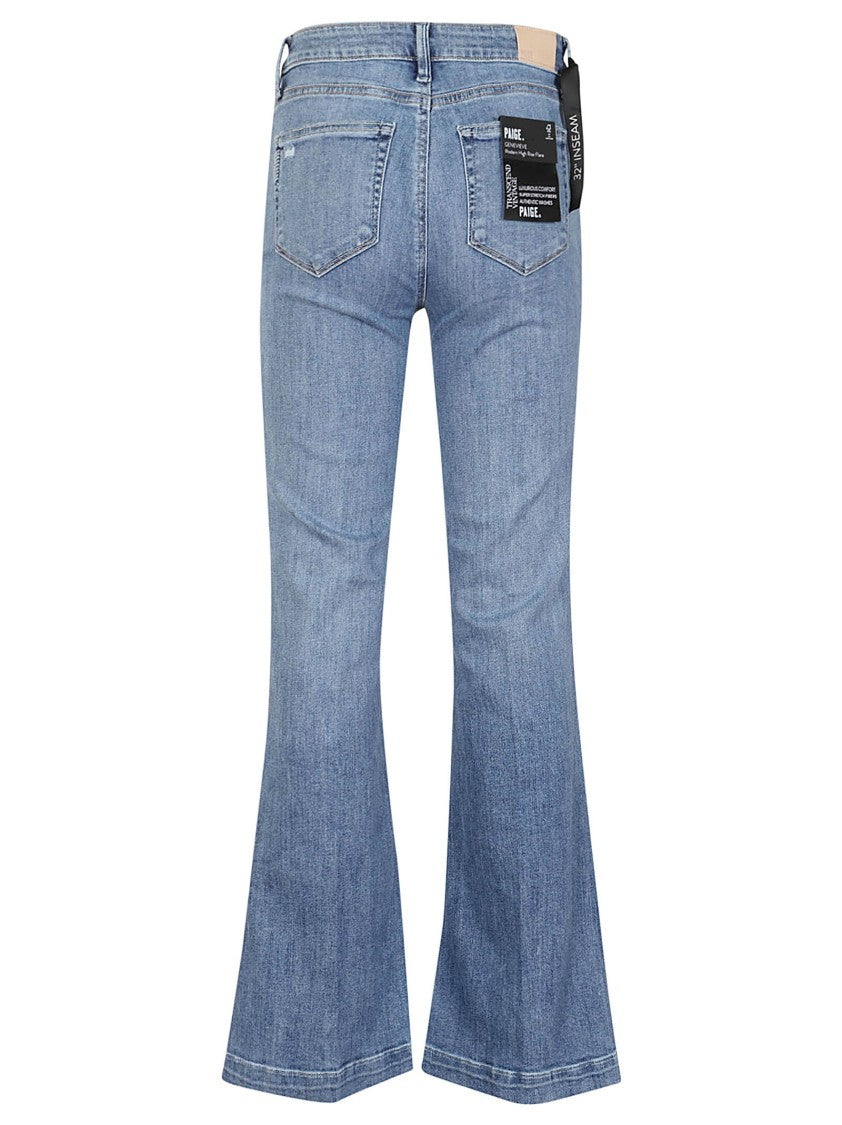 Paige High-Rise Flared Jeans With Vintage Wash