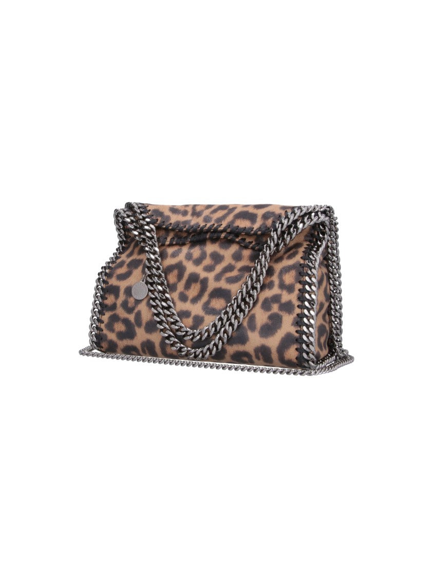 Stella Mccartney Brown Falabella Animal Print Faux Leather Tote Bag