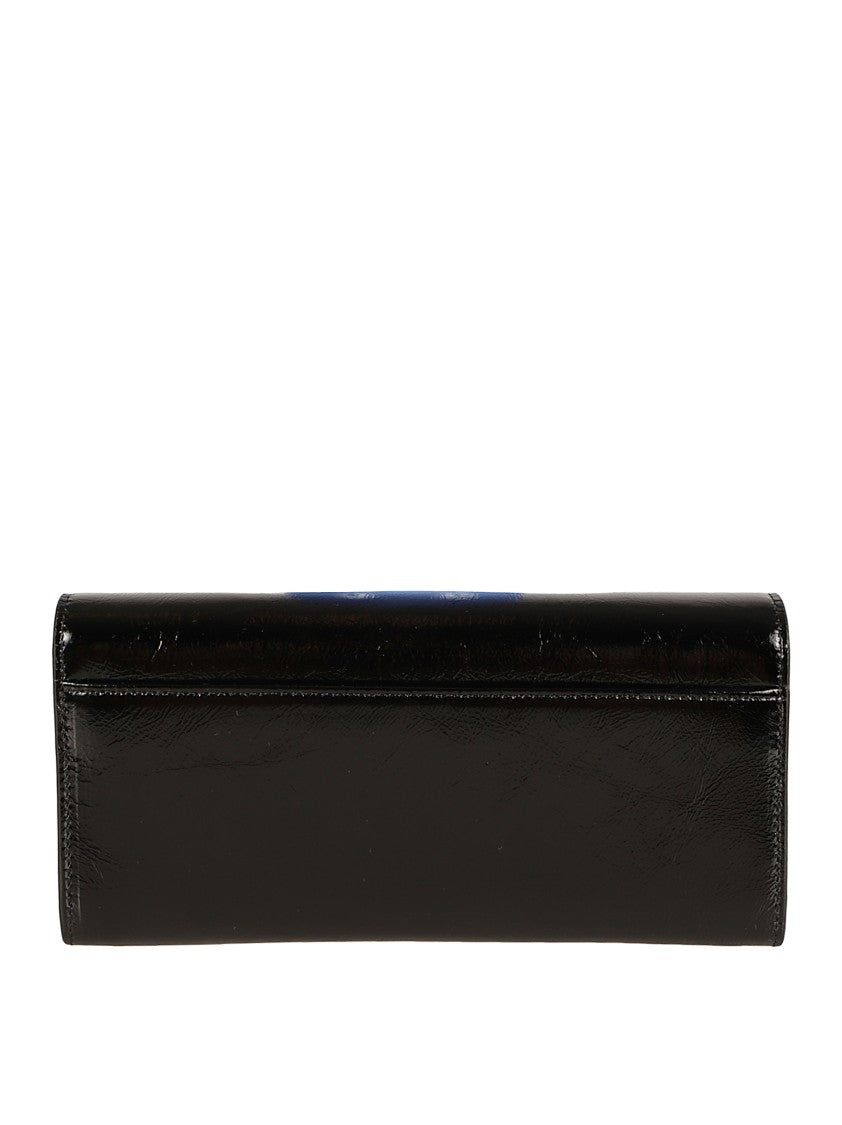 Roger Vivier Patent Leather Wallet Bag With Square Buckle