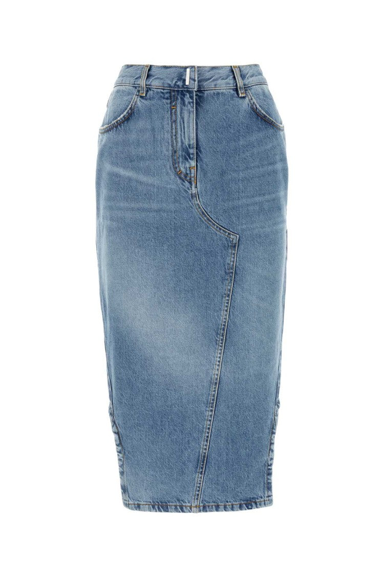 Givenchy Denim Midi Skirt
