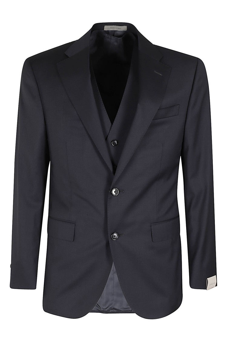 Corneliani Slim Fit Virgin Wool Three-Piece Suit