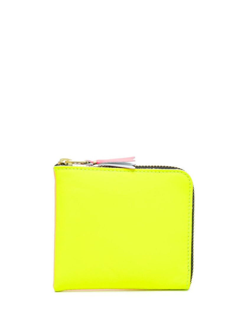 Comme Des Garçons Multicolor Compact Neon Zip-Around Wallet
