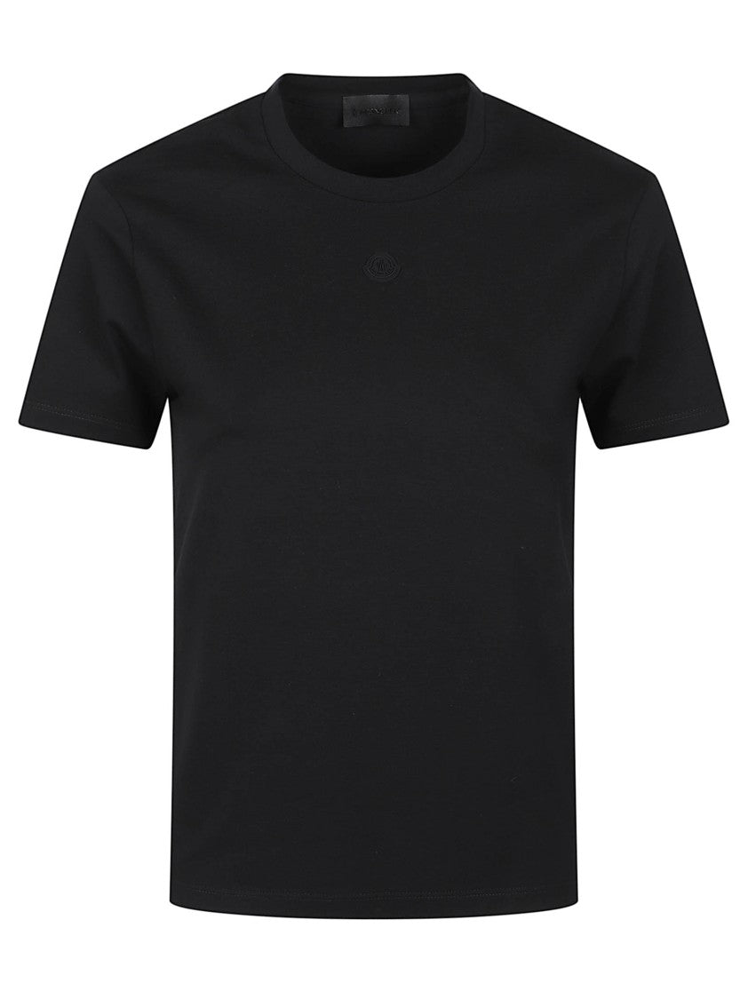 Moncler Short-Sleeve Tonal Logo Cotton T-Shirt
