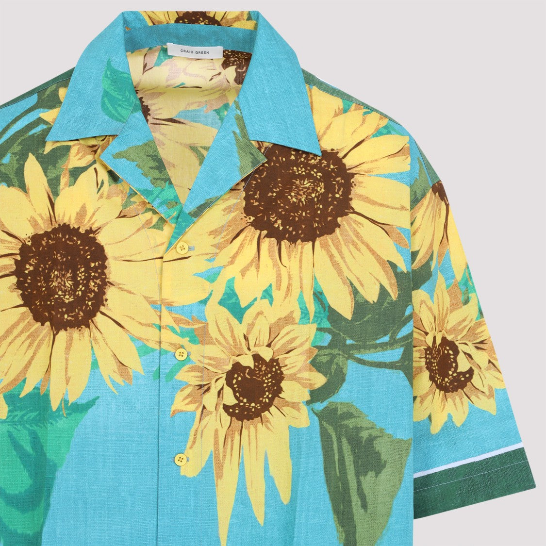 Craig Green Sunflower Print Short-Sleeved Shirt With Relaxed Fit