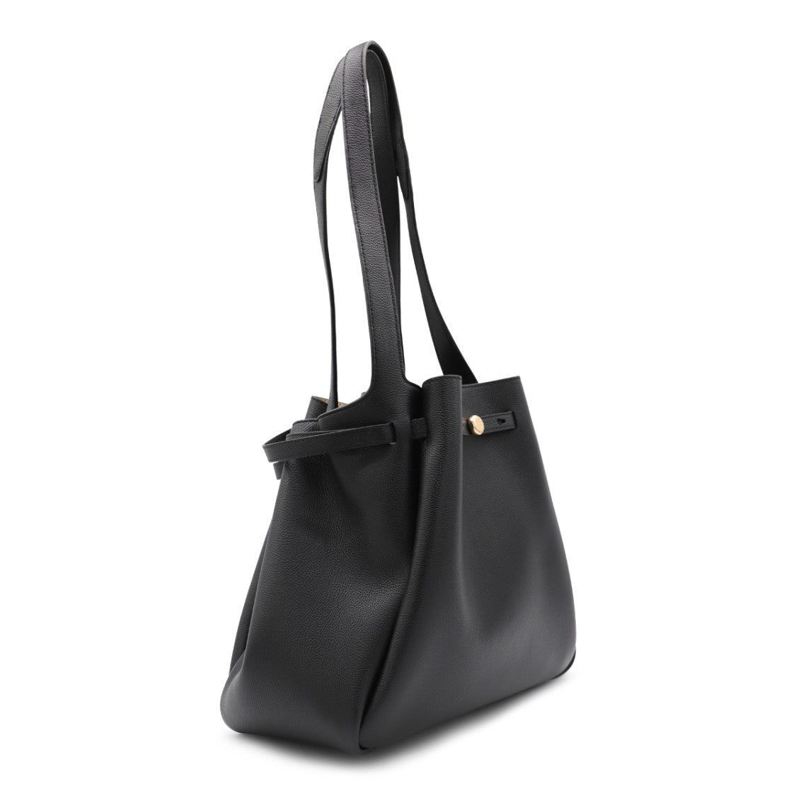 Tory Burch Romy Tote In Black Leather