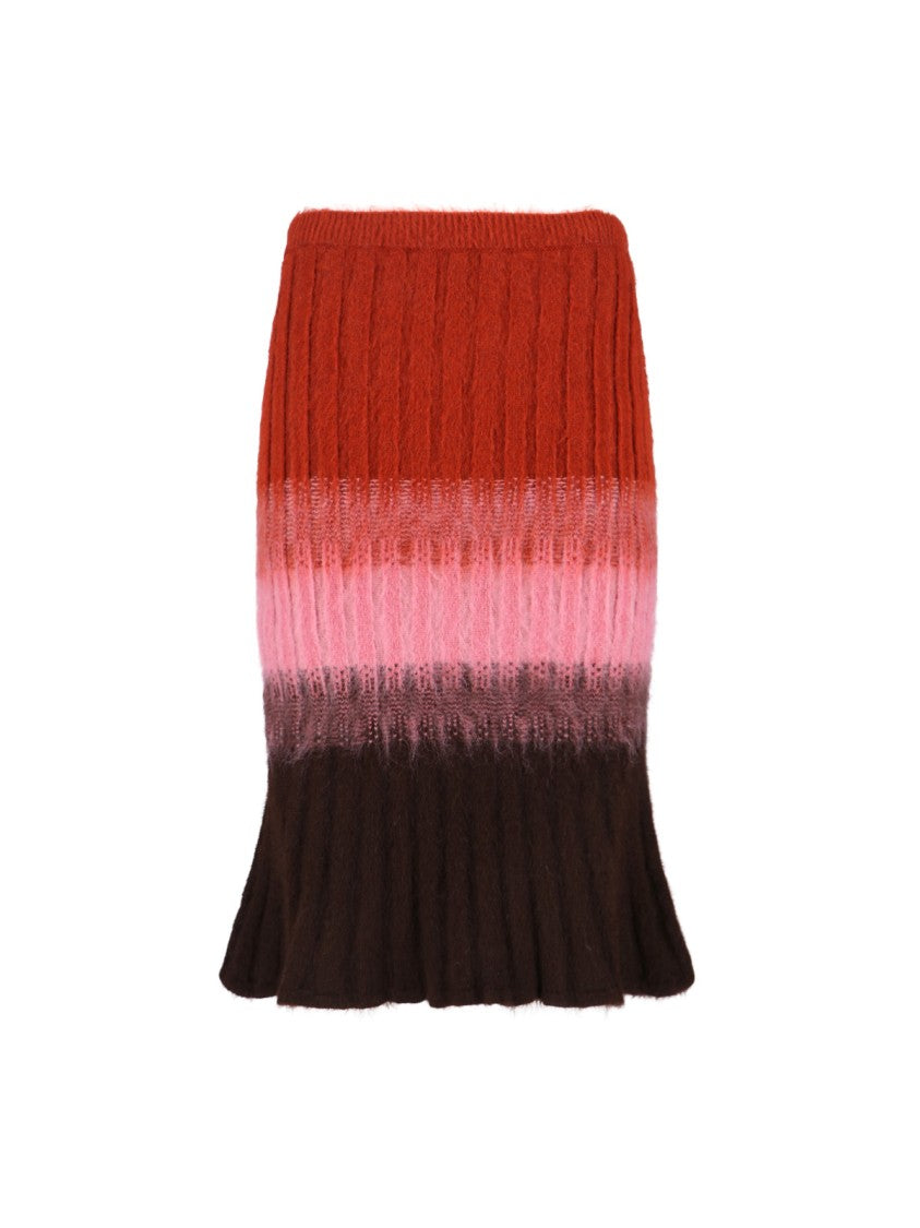 Fendi Mohair Blend Skirt, Multicolor