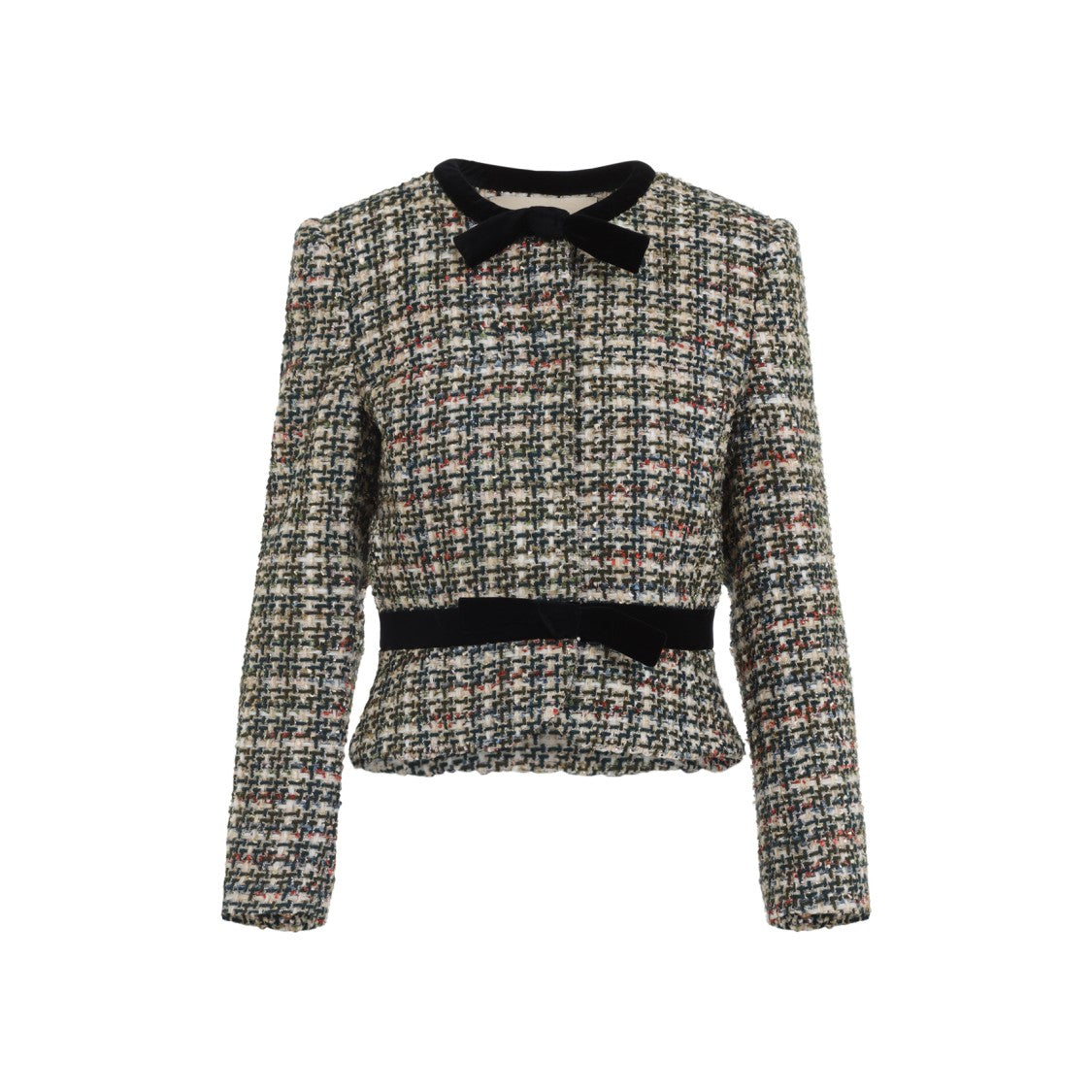 Valentino Multicolor Tweed Multi Jacket