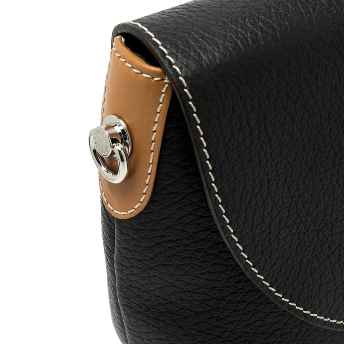 Gianni Chiarini Alessandra Shoulder Bag In Black Leather