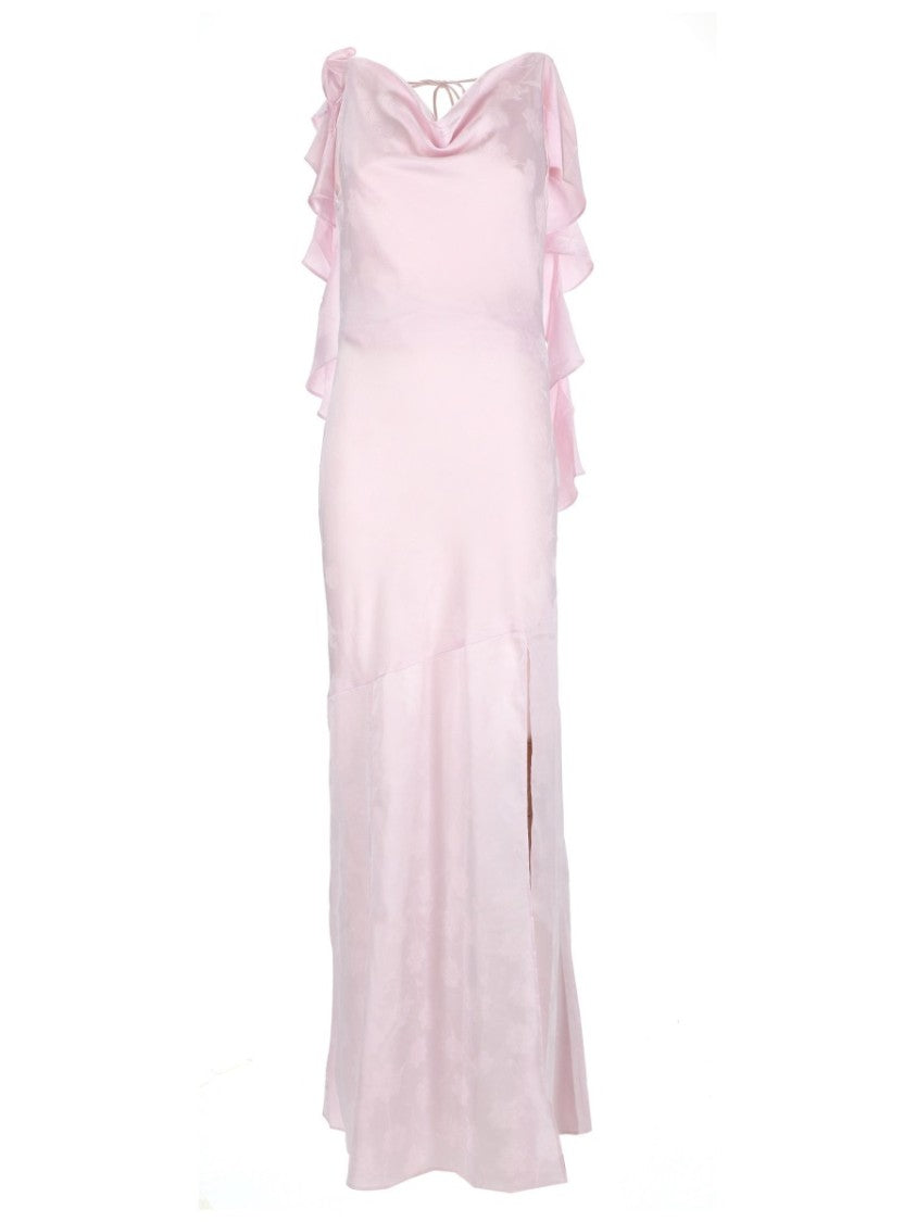 Rotate Birger Christensen Waterfall Recycled Polyester Day Dress