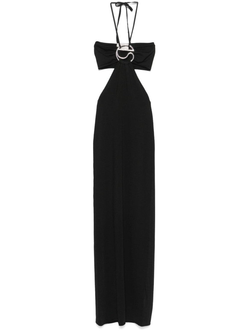 Coperni Halterneck Black Maxi Dress