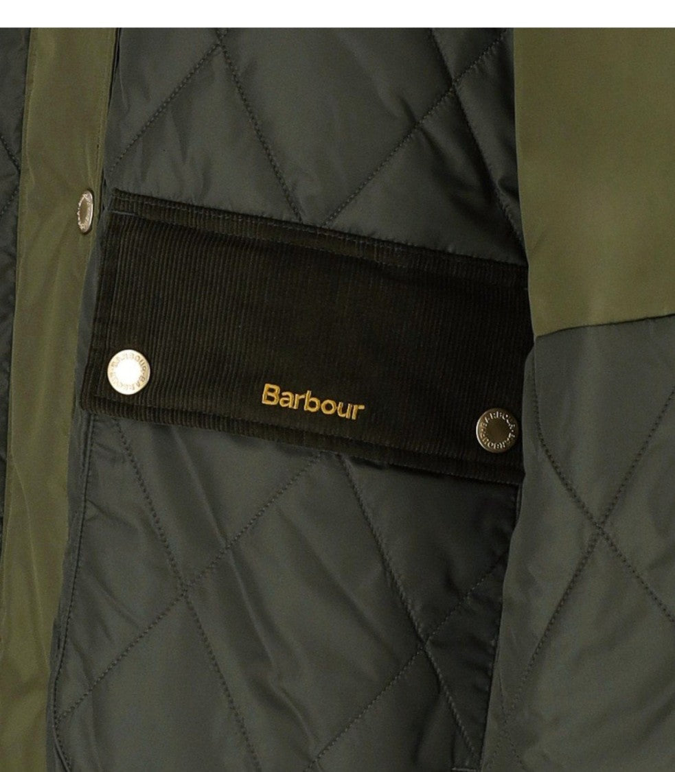 Barbour Elspeth Quilted Green Hooded Jacket