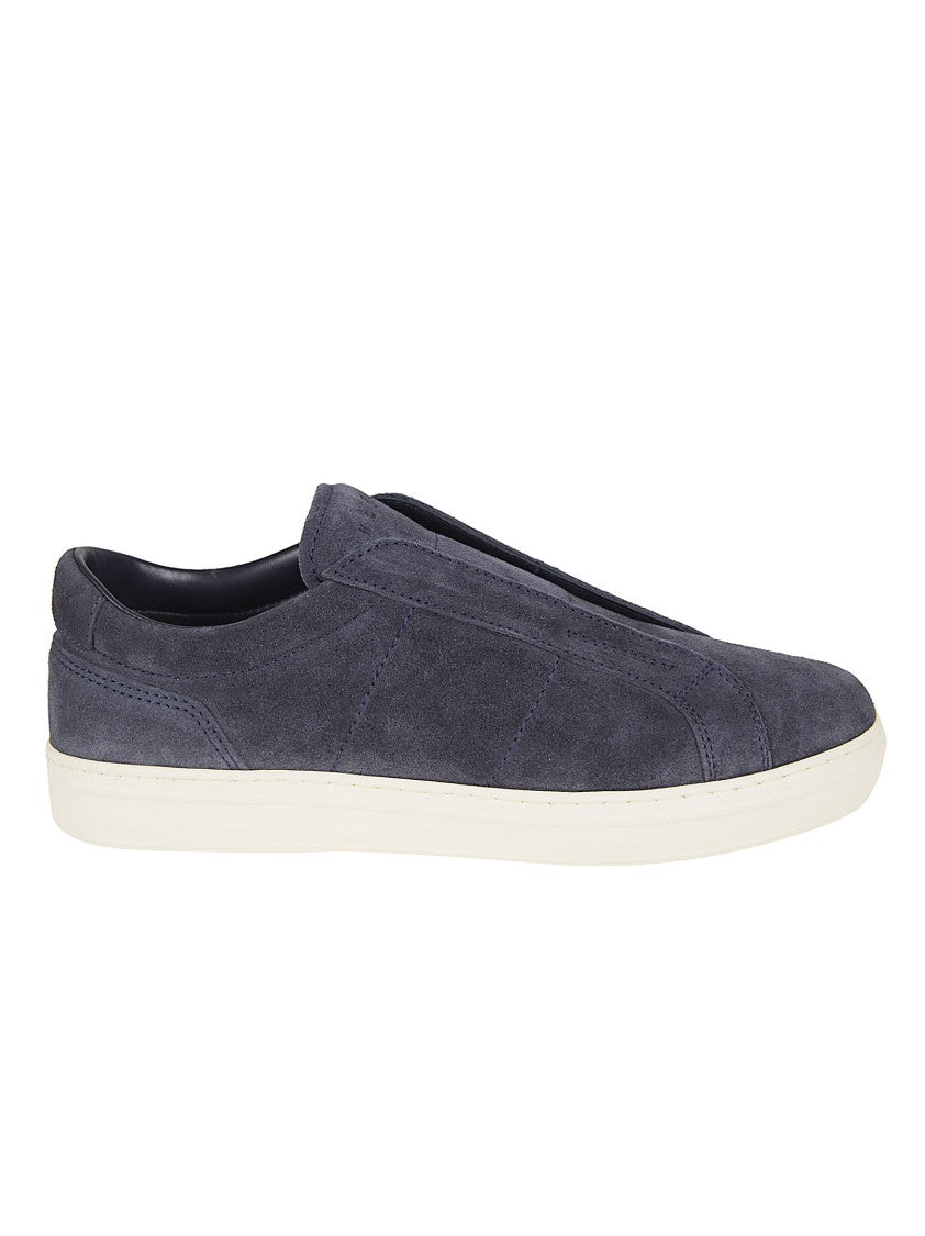 Hogan Blue Suede Slip-On Sneakers